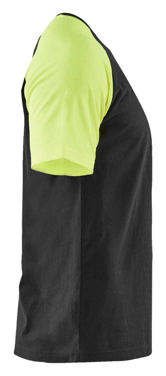 Blaklader T-shirts 35151030 HiVis zwart-fluo geel(9933)