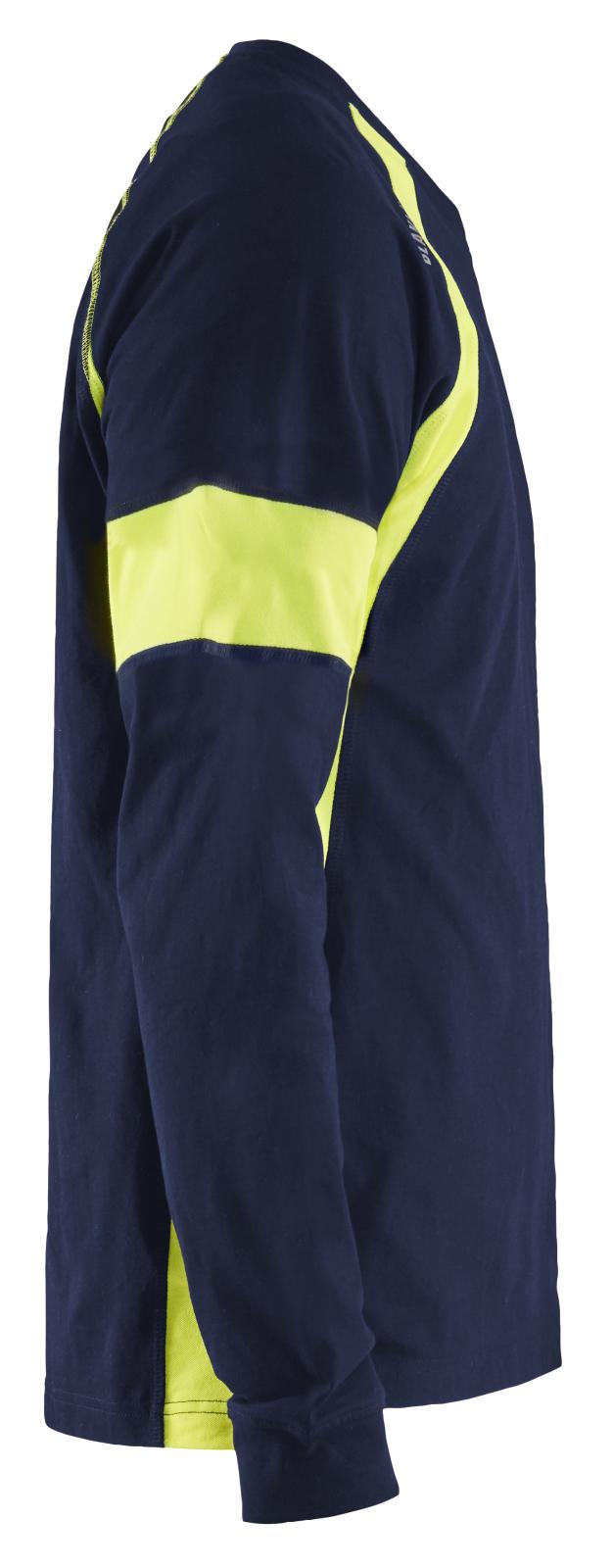 Blaklader T-shirts 35201030 marineblauw-fluo geel(8833)