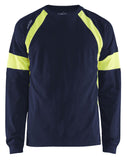 Blaklader T-shirts 35201030 marineblauw-fluo geel(8833)