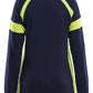 Blaklader Profiel Visible Dames T-shirt lange mouwen 35211030 HiVis marineblauw-fluo geel(8833)
