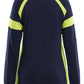 Blaklader Profiel Visible Dames T-shirt lange mouwen 35211030 HiVis marineblauw-fluo geel(8833)