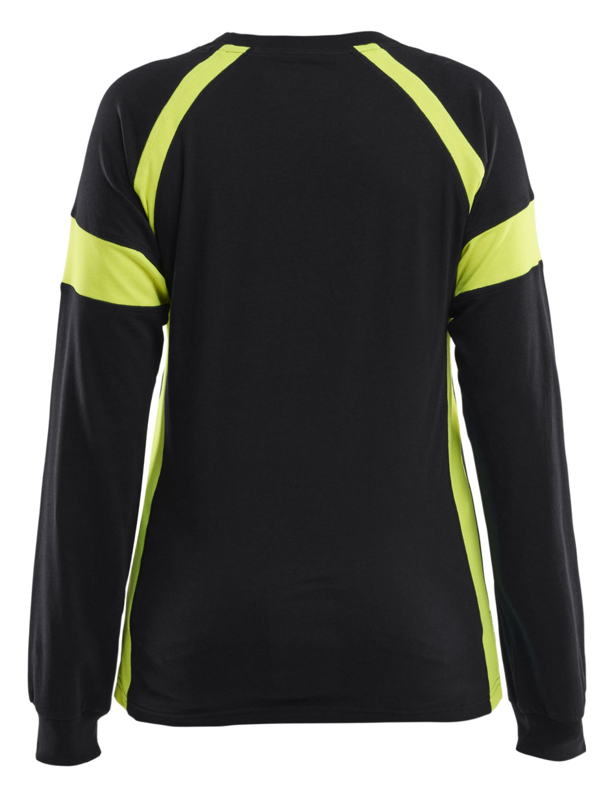 Blaklader Profiel Visible Dames T-shirt lange mouwen 35211030 HiVis zwart-fluo geel(9933)