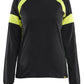 Blaklader Profiel Visible Dames T-shirt lange mouwen 35211030 HiVis zwart-fluo geel(9933)