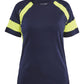 Blaklader Profiel Visible Dames T-shirt 35241030 HiVis marineblauw-fluo geel(8833)