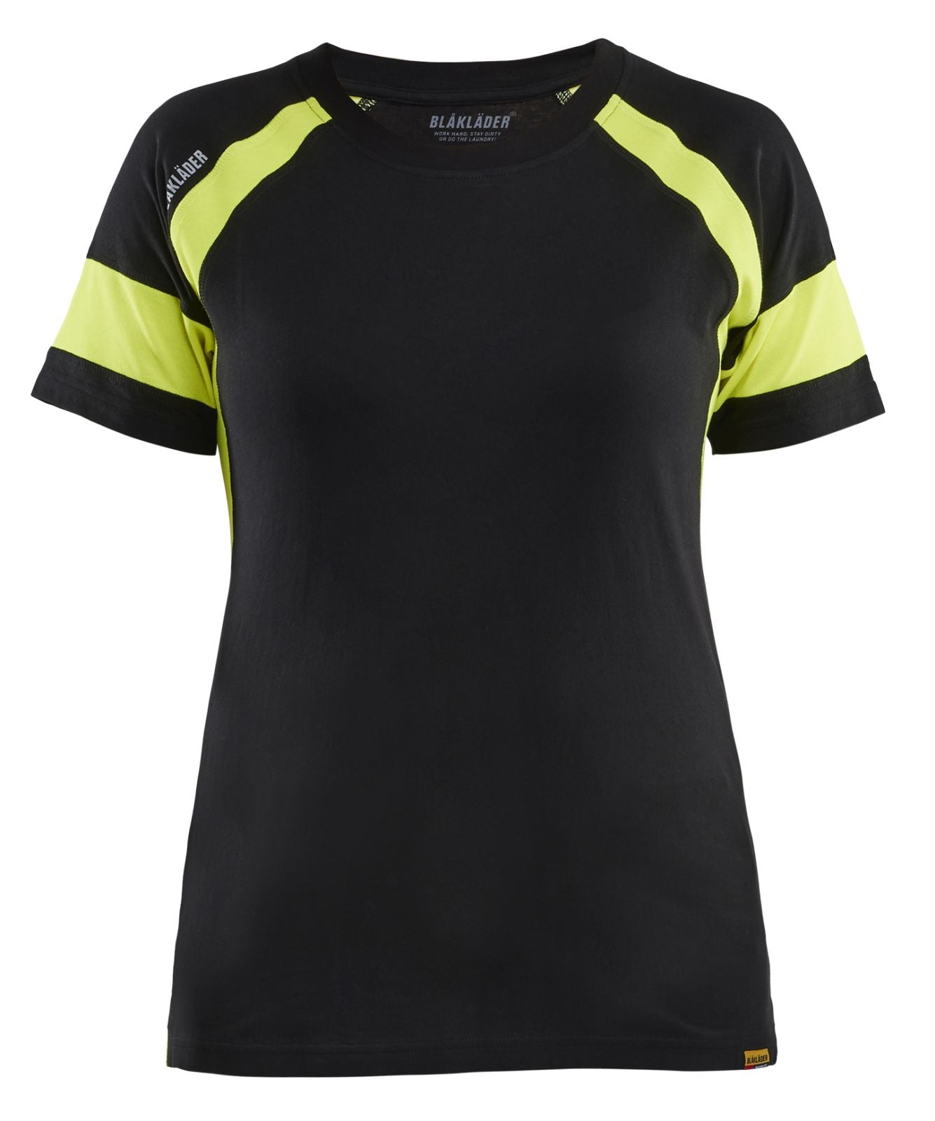 Blaklader Profiel Visible Dames T-shirt 35241030 HiVis zwart-fluo geel(9933)