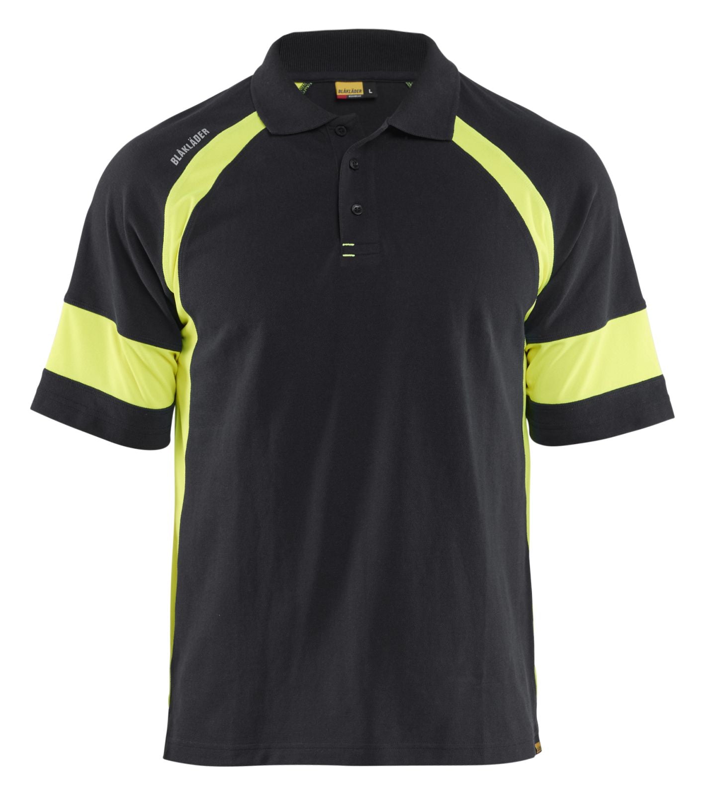 Blaklader Profiel Visible Poloshirt 35281050 HiVis zwart-fluo geel(9933)