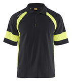 Blaklader Profiel Visible Poloshirt 35281050 HiVis zwart-fluo geel(9933)