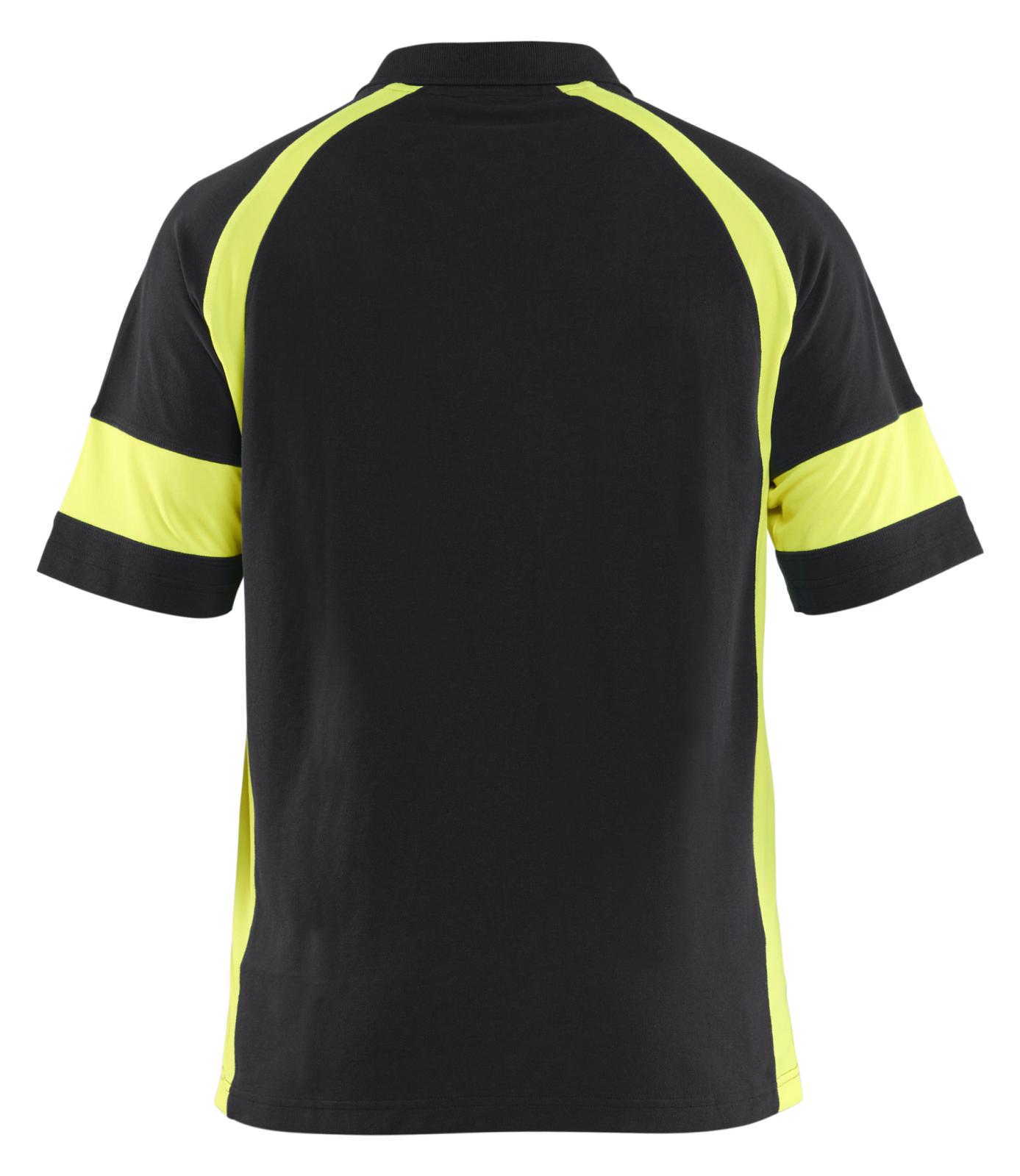 Blaklader Profiel Visible Poloshirt 35281050 HiVis zwart-fluo geel(9933)