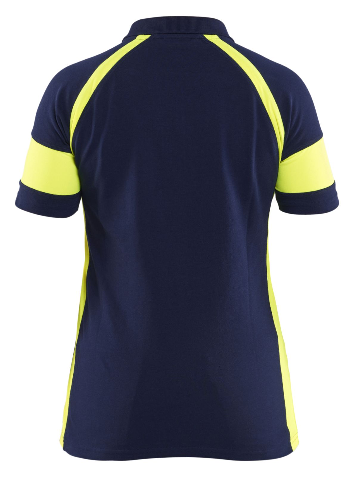 Blaklader Profiel Visible Dames Poloshirt 35291050 HiVis marineblauw-fluo geel(8933)
