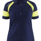 Blaklader Profiel Visible Dames Poloshirt 35291050 HiVis marineblauw-fluo geel(8933)