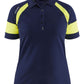 Blaklader Profiel Visible Dames Poloshirt 35291050 HiVis marineblauw-fluo geel(8933)