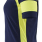 Blaklader Profiel Visible Dames Poloshirt 35291050 HiVis marineblauw-fluo geel(8933)