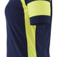 Blaklader Profiel Visible Dames Poloshirt 35291050 HiVis marineblauw-fluo geel(8933)