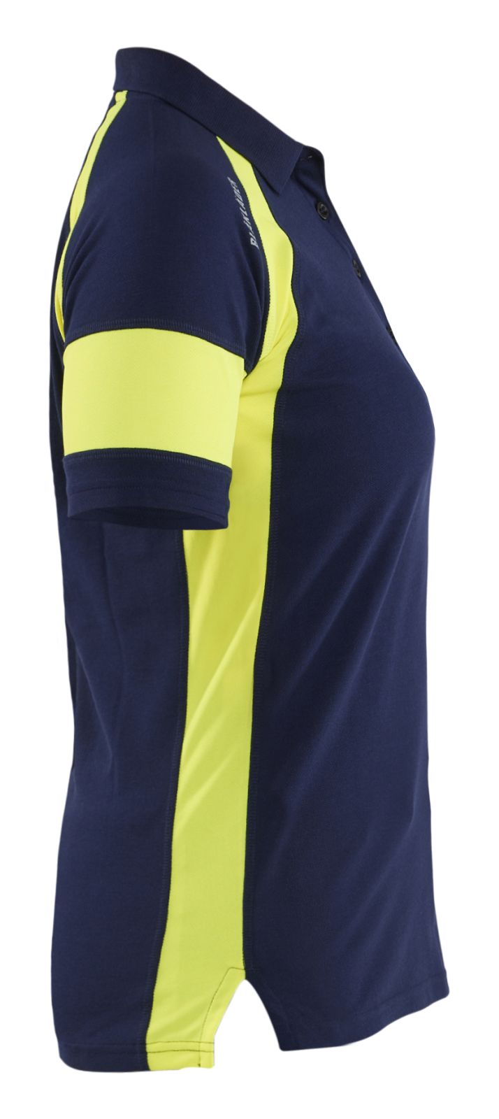 Blaklader Profiel Visible Dames Poloshirt 35291050 HiVis marineblauw-fluo geel(8933)