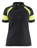 Blaklader Profiel Visible Dames Poloshirt 35291050 HiVis zwart-fluo geel(9933)