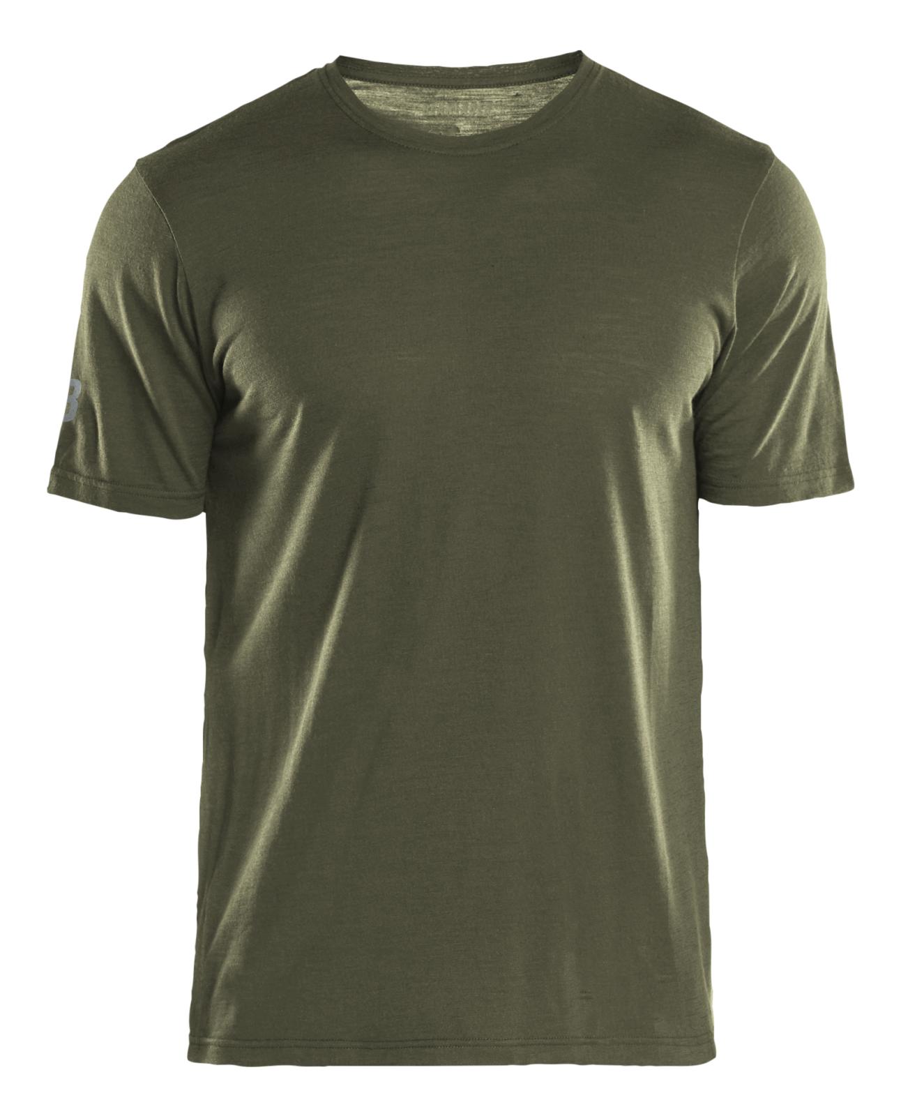 Blaklader Profiel T-shirt 35361743 merinowol donker herfstgroen(4209)