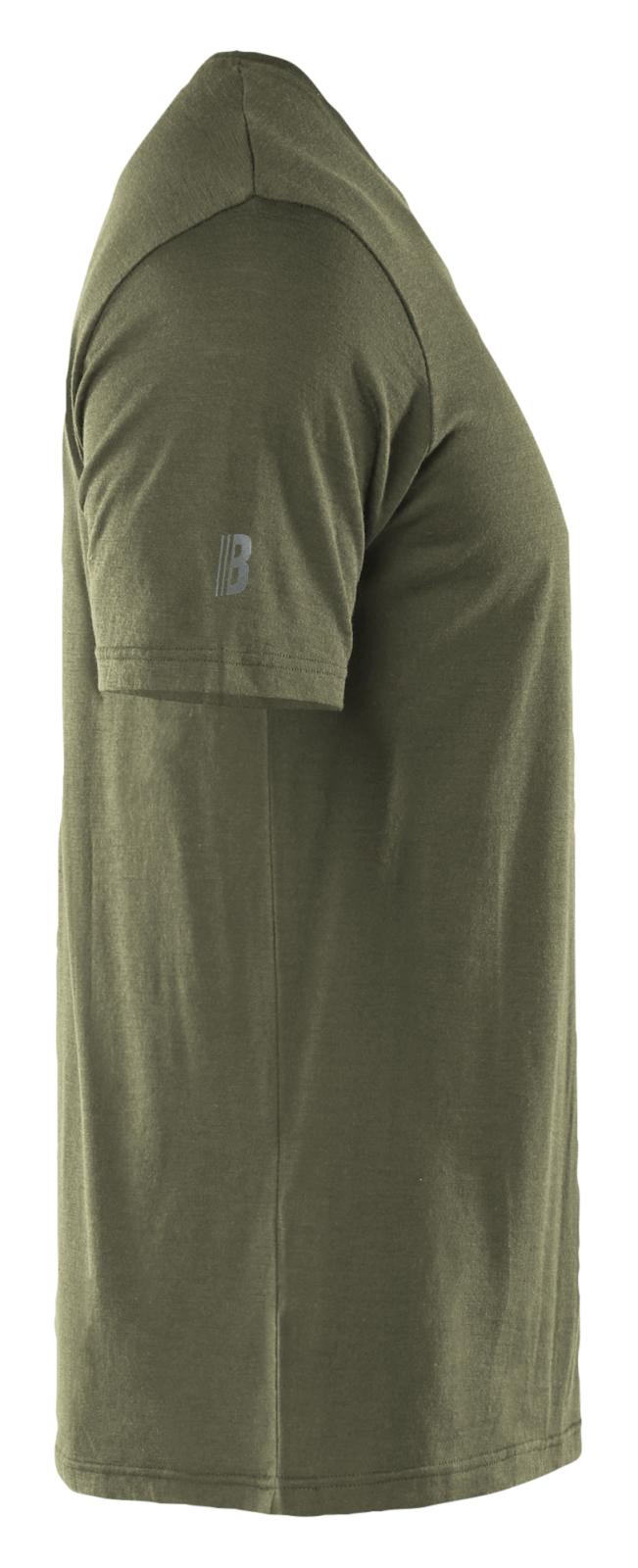 Blaklader Profiel T-shirt 35361743 merinowol donker herfstgroen(4209)