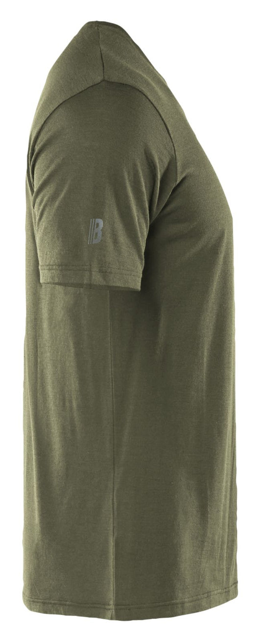 Blaklader Profiel T-shirt 35361743 merinowol donker herfstgroen(4209)