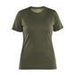Blaklader Profiel Dames T-shirt 35371743 merinowol donker herfstgroen(4209)