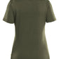 Blaklader Profiel Dames T-shirt 35371743 merinowol donker herfstgroen(4209)