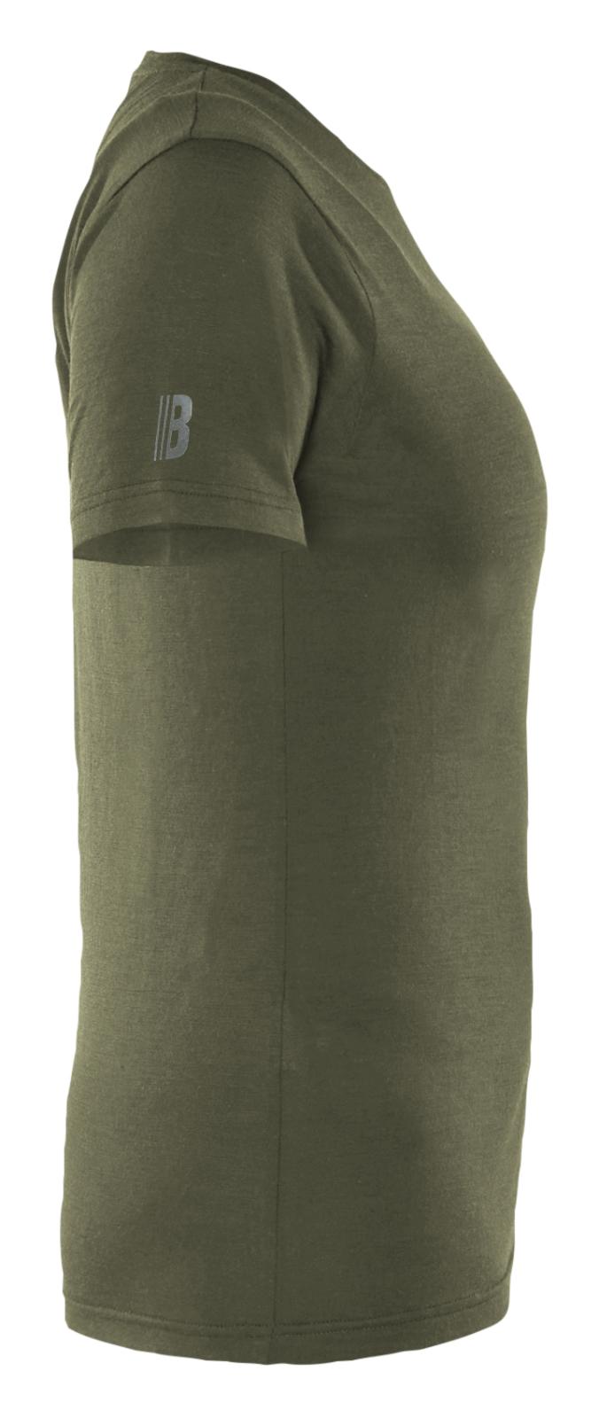 Blaklader Profiel Dames T-shirt 35371743 merinowol donker herfstgroen(4209)