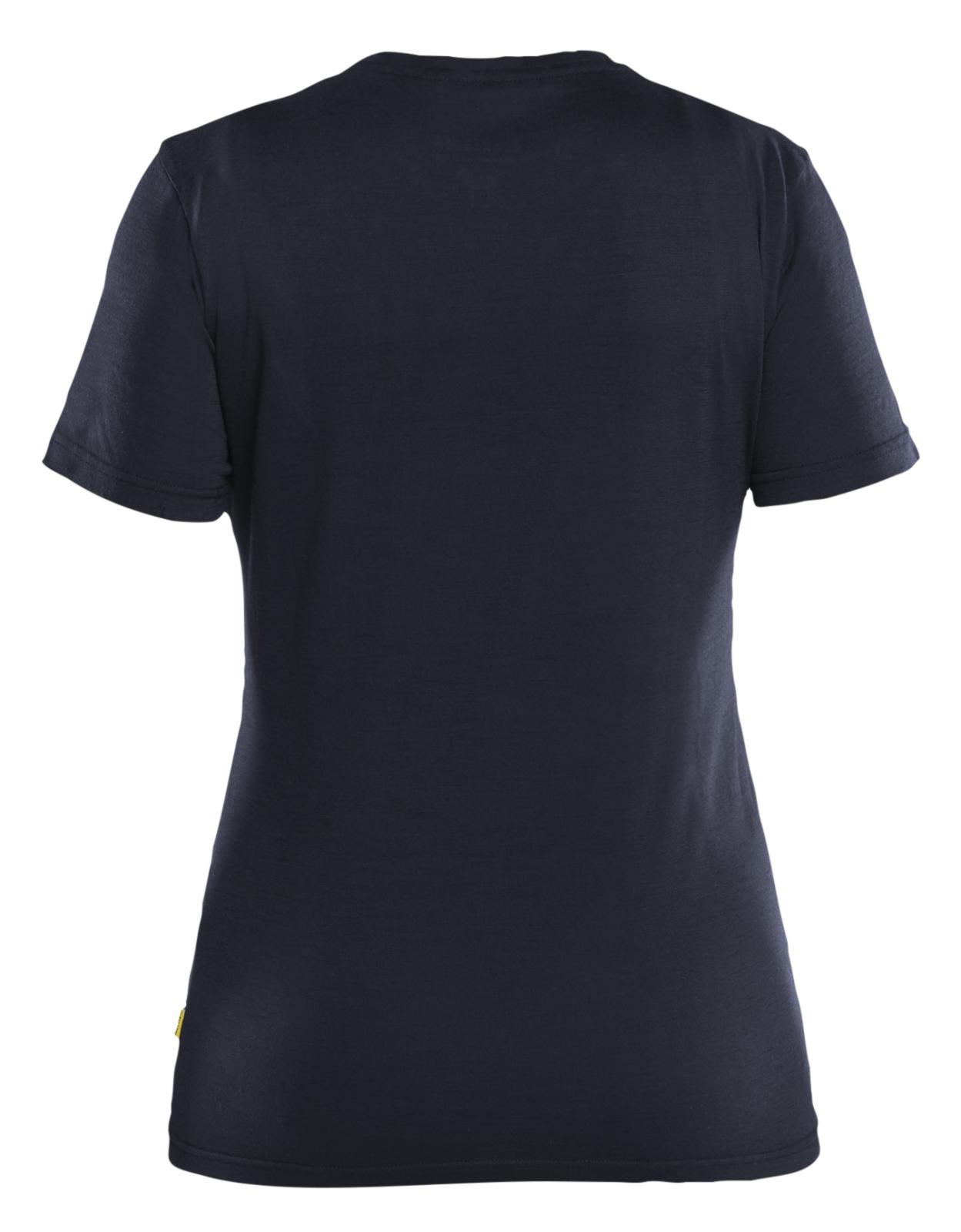 Blaklader Profiel Dames T-shirt 35371743 merinowol donker marineblauw(8600)