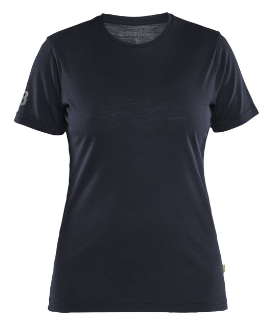 Blaklader Profiel Dames T-shirt 35371743 merinowol donker marineblauw(8600)