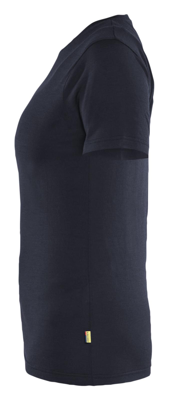 Blaklader Profiel Dames T-shirt 35371743 merinowol donker marineblauw(8600)