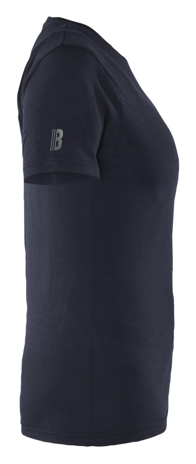 Blaklader Profiel Dames T-shirt 35371743 merinowol donker marineblauw(8600)