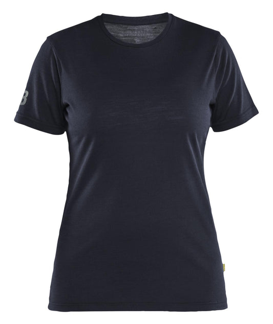 Blaklader Profiel Dames T-shirt 35371743 merinowol donker marineblauw(8600)