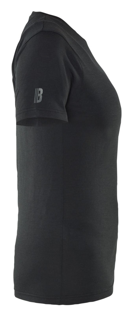 Blaklader Profiel Dames T-shirt 35371743 merinowol zwart(9900)