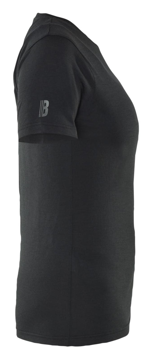 Blaklader Profiel Dames T-shirt 35371743 merinowol zwart(9900)