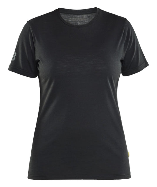 Blaklader Profiel Dames T-shirt 35371743 merinowol zwart(9900)