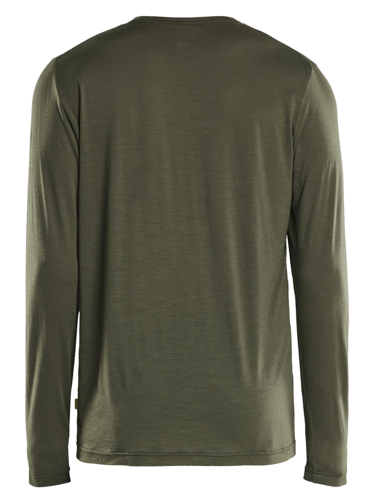 Blaklader Profiel T-shirt 35381743 lange mouwen merinowol donker herfstgroen(4209)