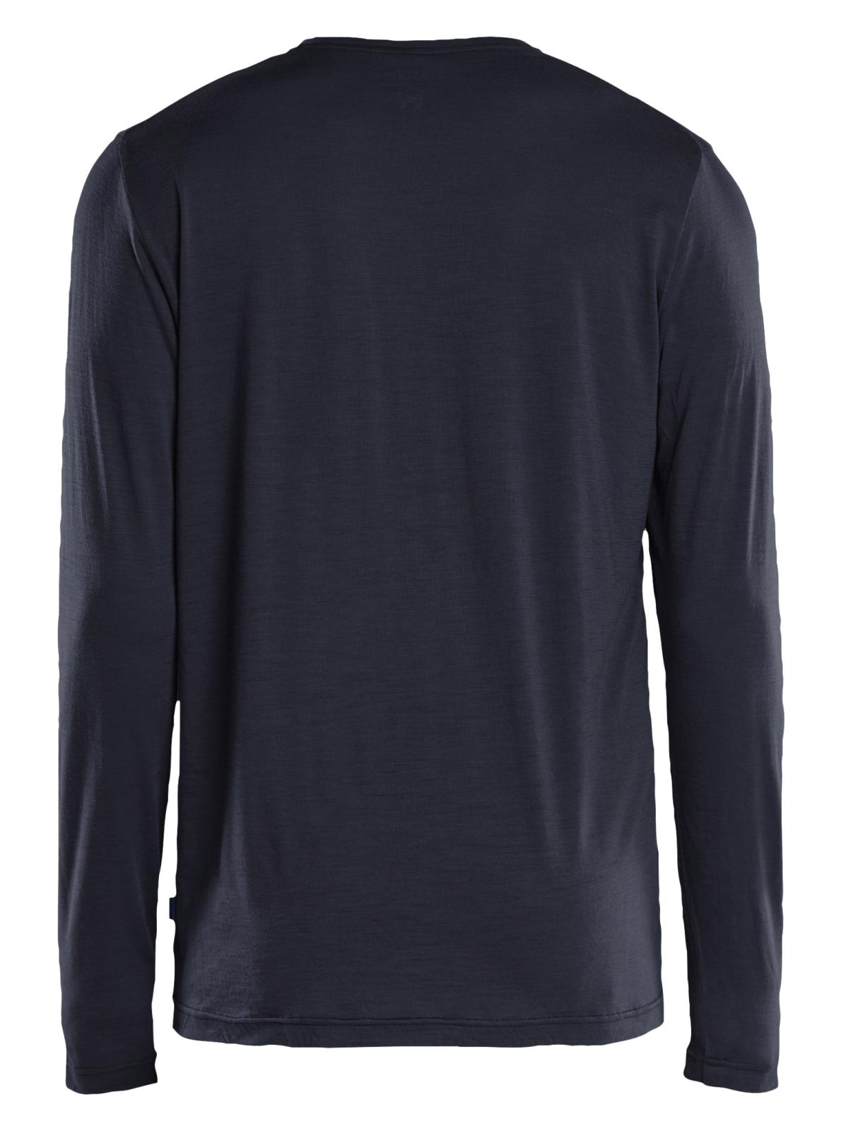 Blaklader Profiel T-shirt 35381743 lange mouwen merinowol donker marineblauw(8600)