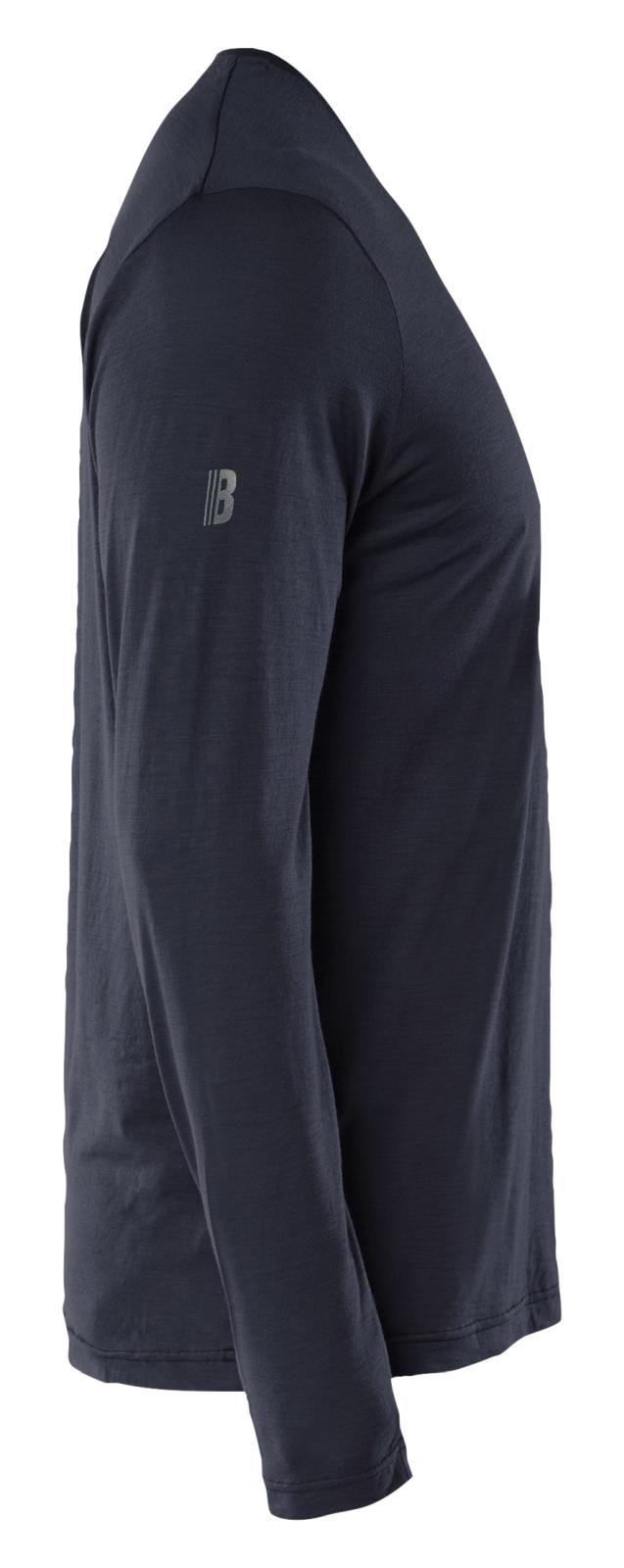 Blaklader Profiel T-shirt 35381743 lange mouwen merinowol donker marineblauw(8600)