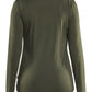 Blaklader Dames T-shirt 35391743 lange mouwen merinowol donker herfstgroen(4209)