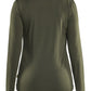 Blaklader Dames T-shirt 35391743 lange mouwen merinowol donker herfstgroen(4209)