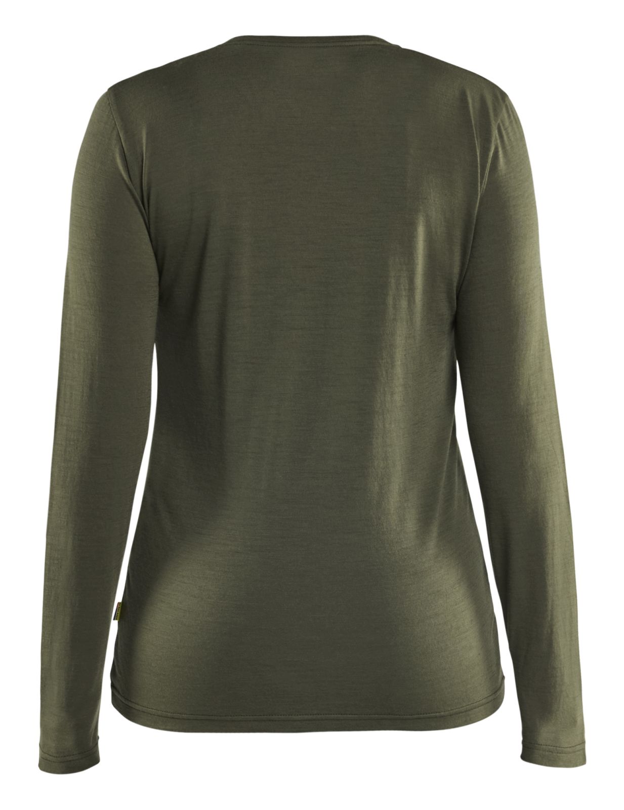 Blaklader Dames T-shirt 35391743 lange mouwen merinowol donker herfstgroen(4209)