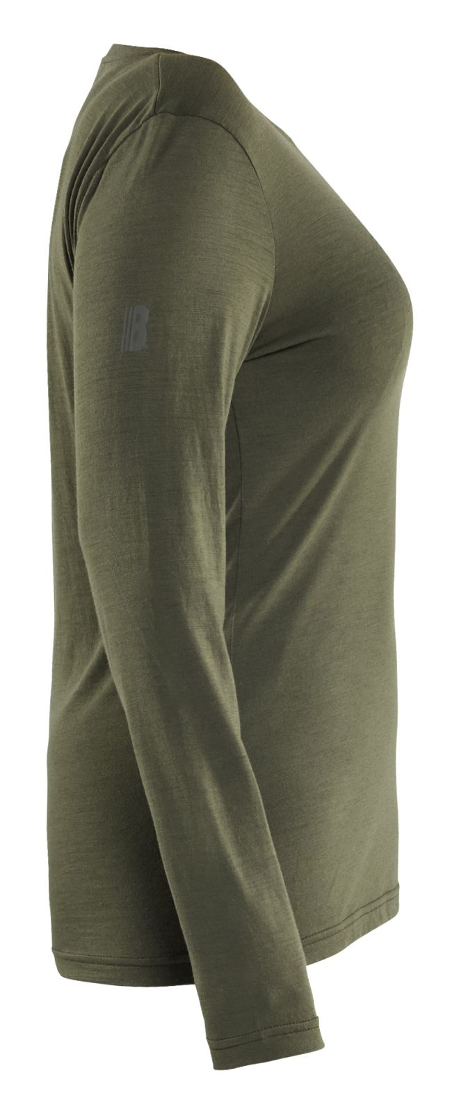 Blaklader Dames T-shirt 35391743 lange mouwen merinowol donker herfstgroen(4209)