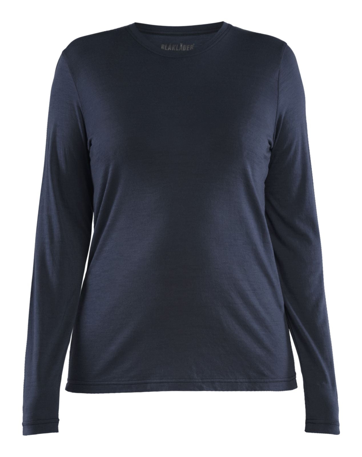 Blaklader Dames T-shirt 35391743 lange mouwen merinowol donker marineblauw(8600)