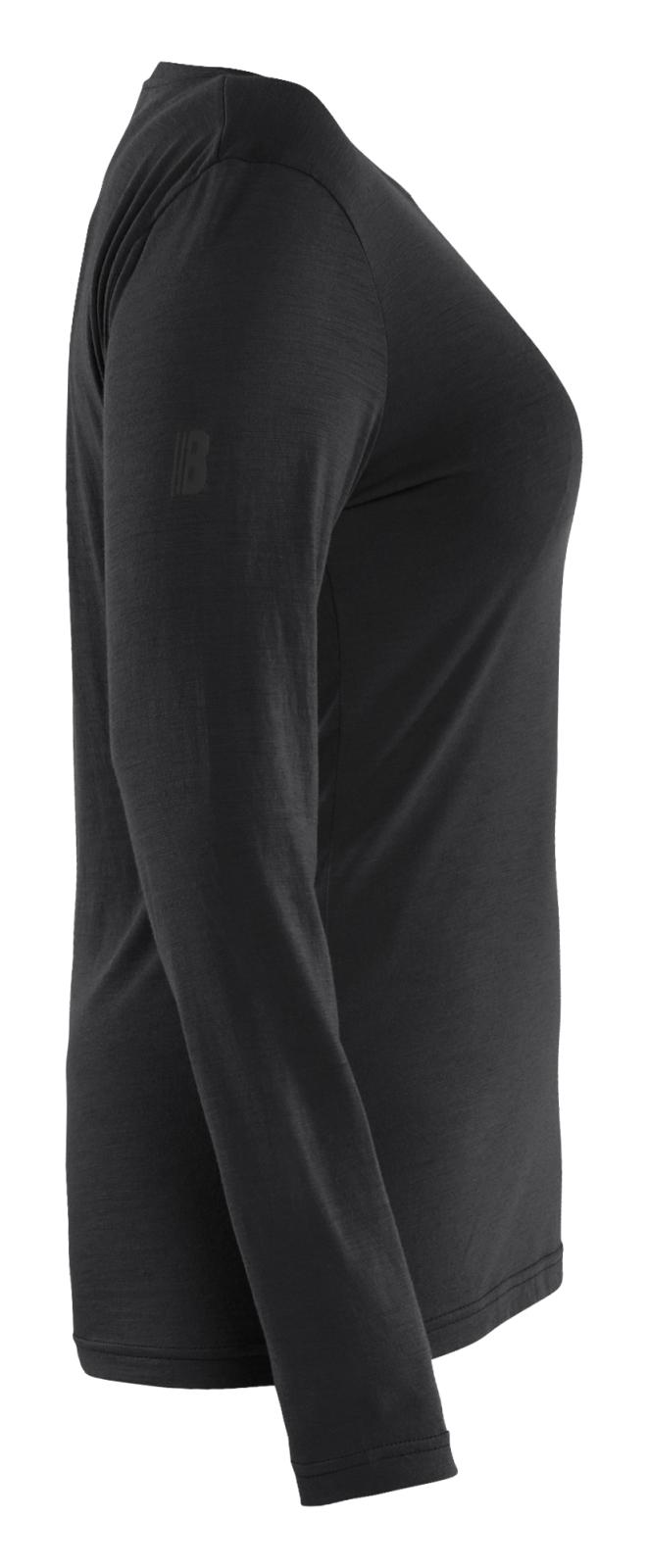 Blaklader Dames T-shirt 35391743 lange mouwen merinowol zwart(9900)