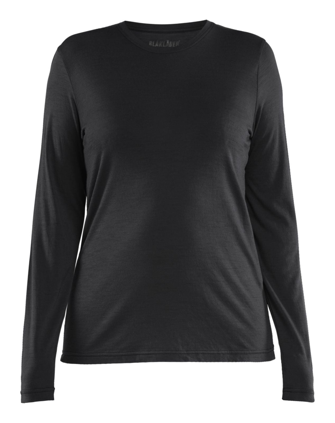 Blaklader Dames T-shirt 35391743 lange mouwen merinowol zwart(9900)