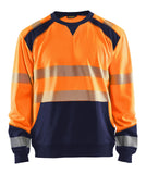 Blaklader Polosweaters 35412528 HiVis fluo oranje-marineblauw(5389)