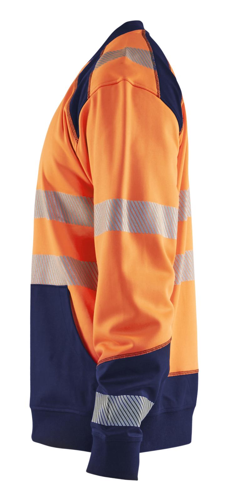 Blaklader Sweaters 35412528 HiVis fluo oranje-marineblauw(5389)