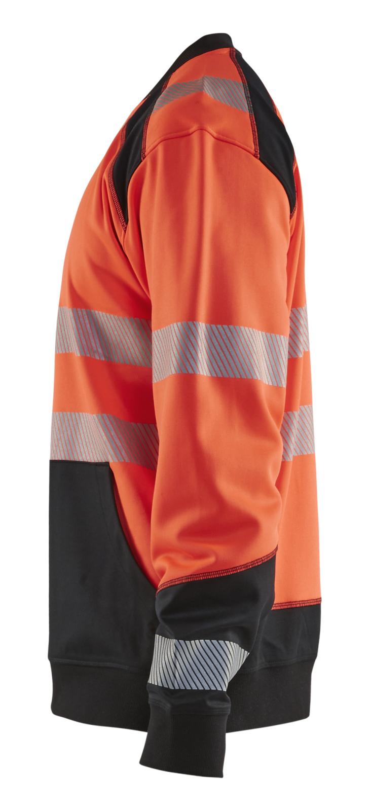 Blaklader Sweaters 35412528 HiVis fluo rood-zwart(5599)