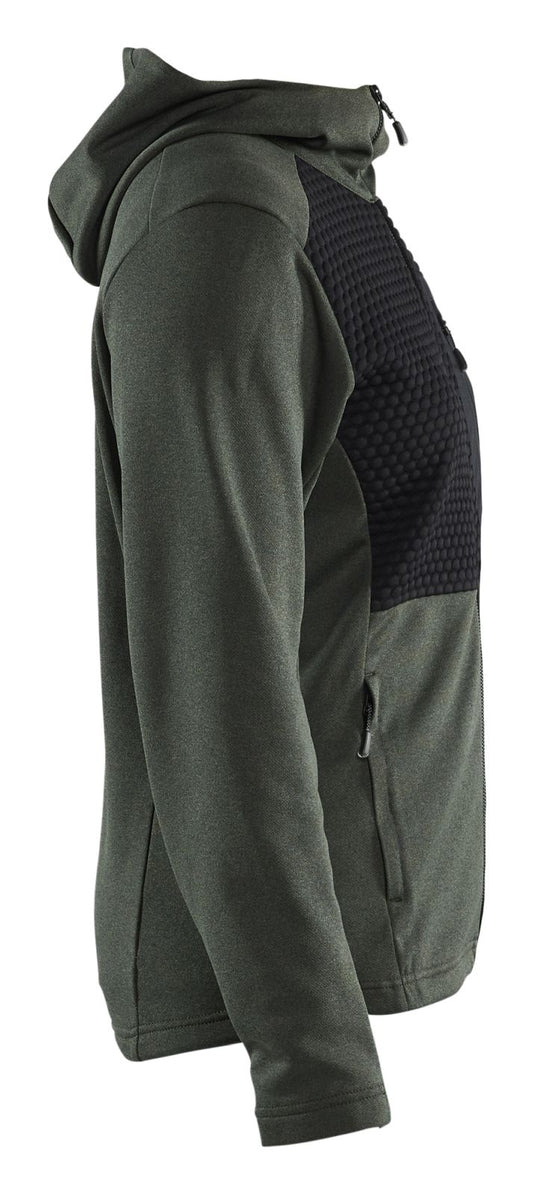 Blaklader hoodie 35422533 rits herfstgroen-zwart(4199)