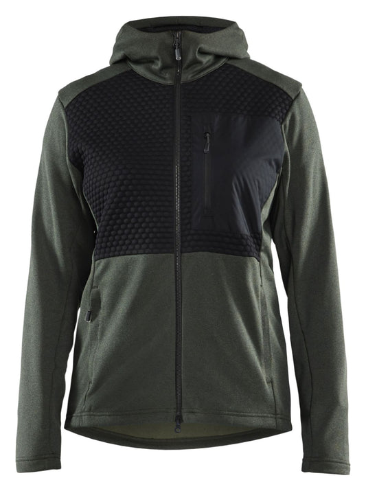 Blaklader hoodie 35422533 rits herfstgroen-zwart(4199)