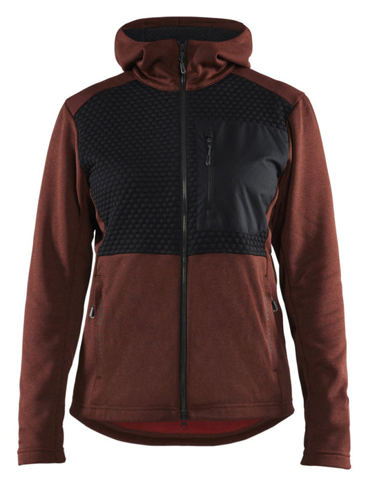 Blaklader hoodie 35422533 rits gebrand rood-zwart(5999)