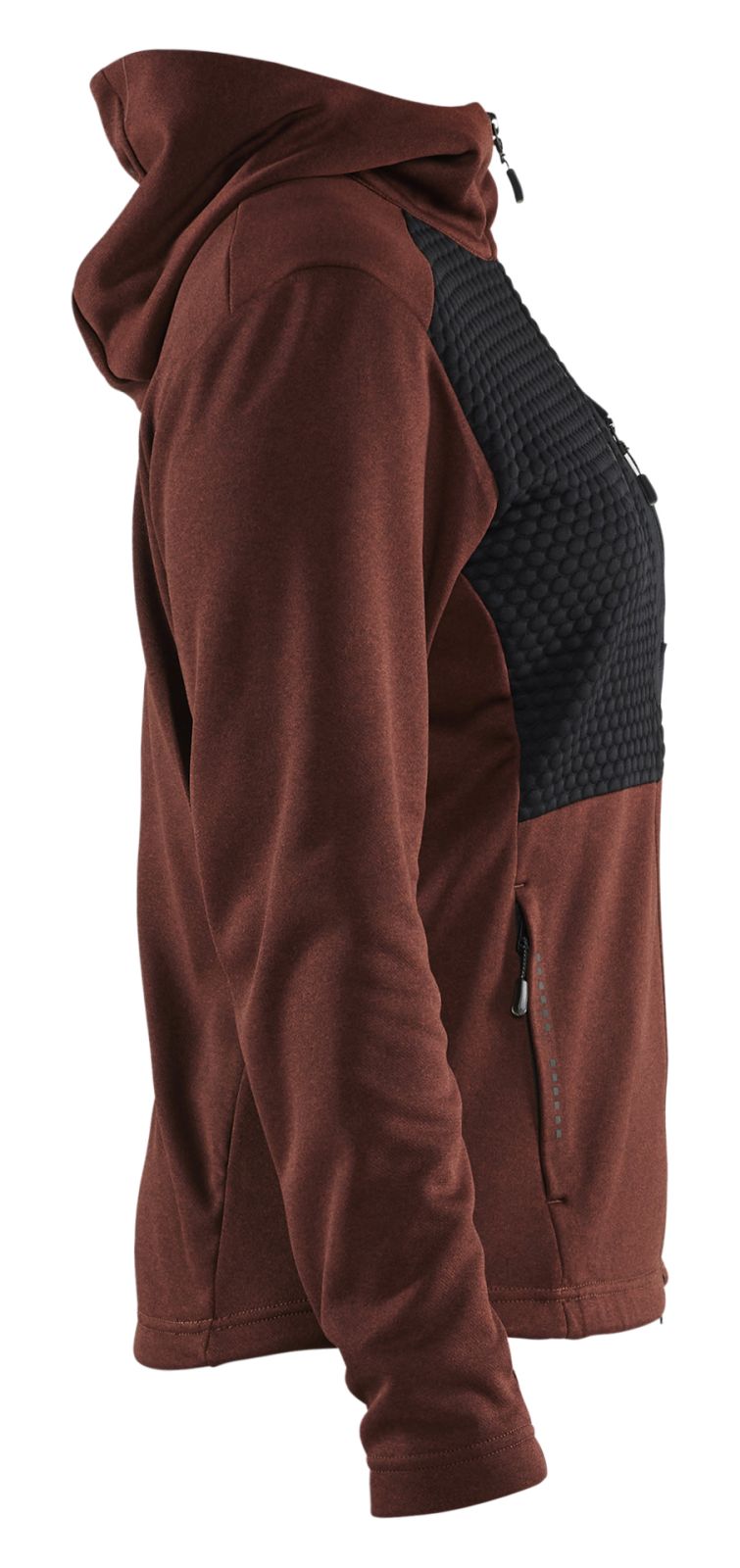 Blaklader hoodie 35422533 rits gebrand rood-zwart(5999)